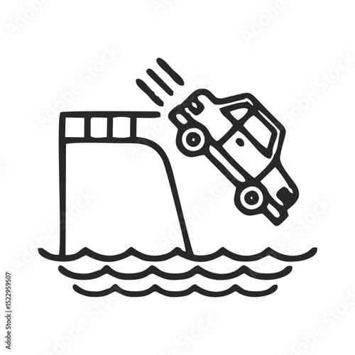 Car accident icon
