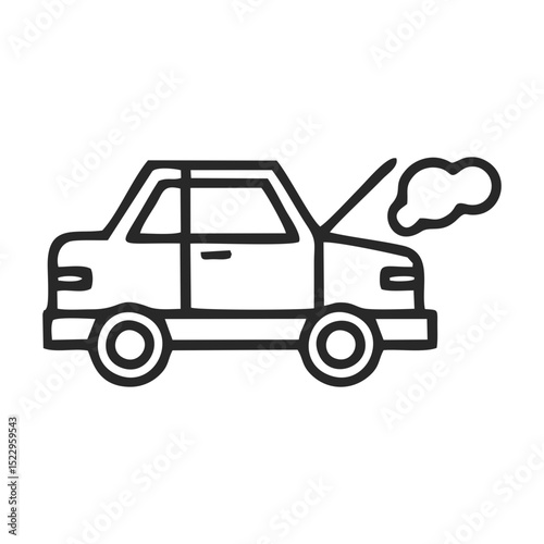 Car accident icon
