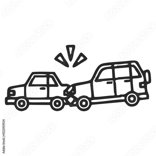 Car accident icon