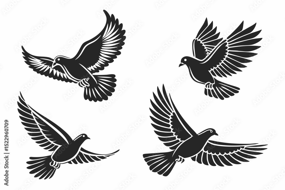 Obraz premium set of vector wings