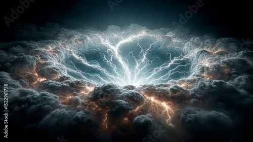 Lightning frames, electric blue thunderbolt borders, magic portals, energy strike. Powerful electrical discharge dazzle isolated on black and transparent background. Realistic 3d vector illustration