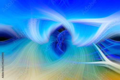  Colored background of twisted light fibers - Abstract