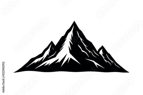 set of mountain icons