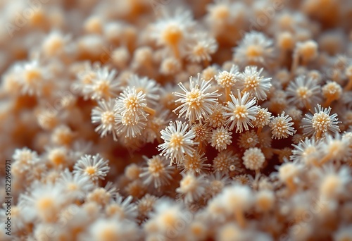 Close-Up Macro Photography of Delicate Cream-Colored Flowers