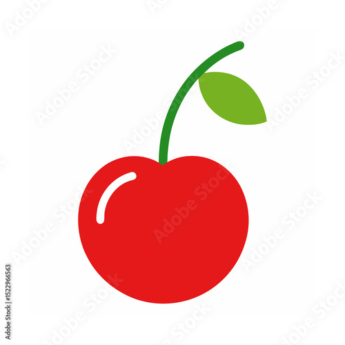 vector illustration of a red apple