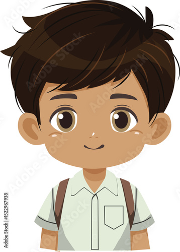 arabic kinderganten school boy