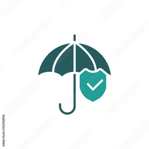 umbrella icon. vector.Editable stroke.linear style sign for use web design,logo.Symbol illustration.
