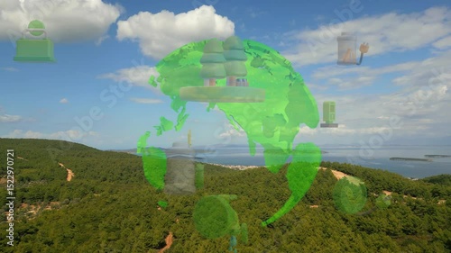 Environmental technology concept. Sustainable development goals. SDGs. High quality 4k footage