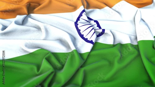 India Waving Flag Animation Loop