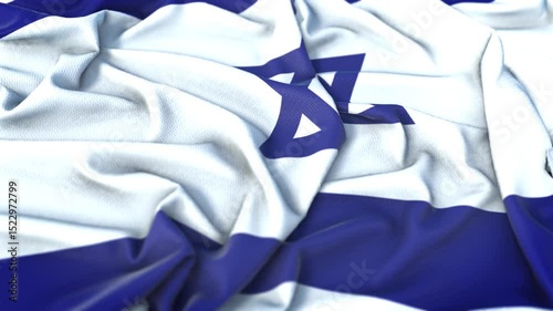 Israel Waving Flag Animation Loop