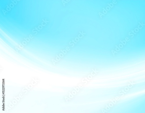 Light blue and white abstract curves