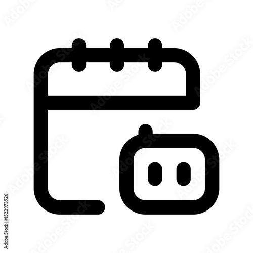 ai meeting assistant line icon