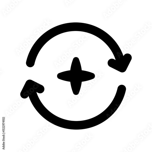 regenerate ai line icon
