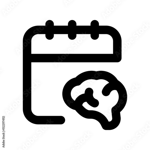 smart scheduling line icon