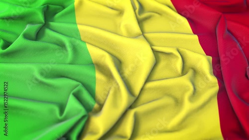 Mali Waving Flag Animation Loop