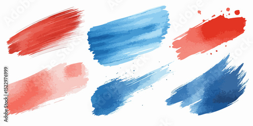watercolor paint brush strokes