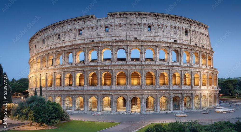 Fototapeta premium Majestic Colosseum at Dusk