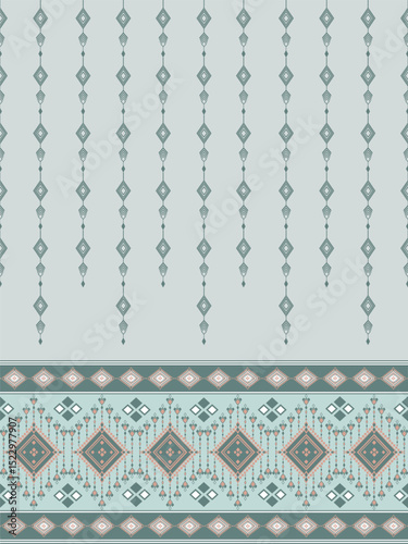 Elegant geometric pattern design, white isolate background