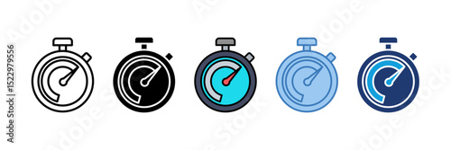 Chronometer Icon Element For Design