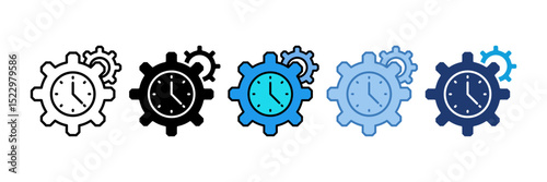 Time Management Icon Element For Design