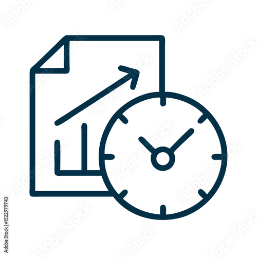 Document with clock icon representing deadlines