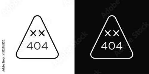 404 Error icon Graphic vector set for ui design