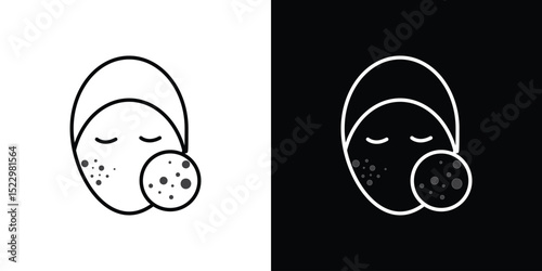 Acne icon Graphic vector set for ui design