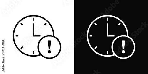 Alarm exclamation icon Graphic vector set for ui design