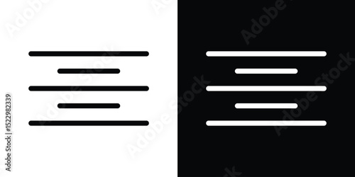 Align center icon Graphic vector set for ui design