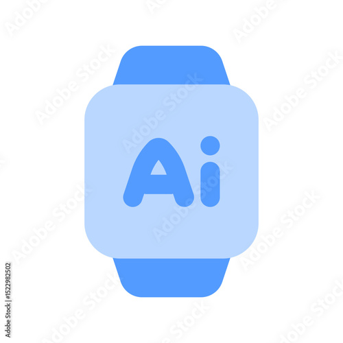 ai smartwatch duotone icon