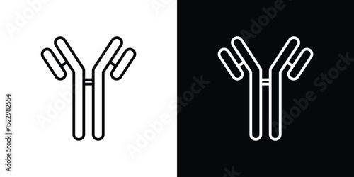 Antibody icon Graphic vector set for ui design