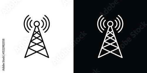 Antenna icon Graphic vector set for ui design
