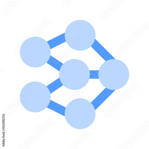 neural network duotone icon