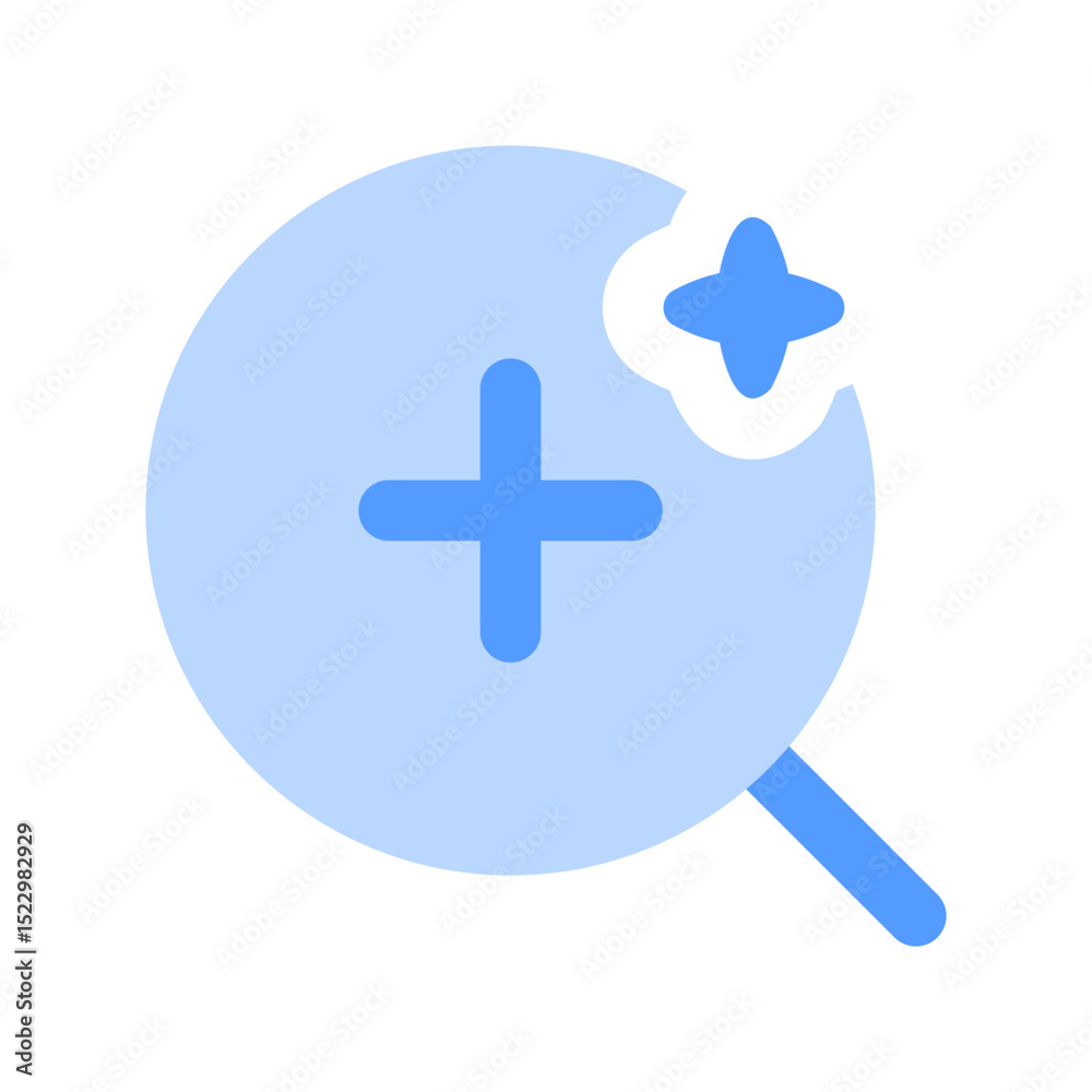 Fototapeta premium zoom in ai duotone icon