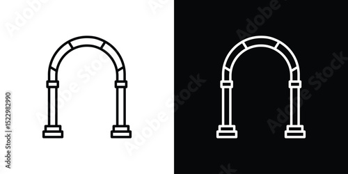 Archway icon Graphic vector set for ui design