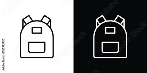 Backpack icon Graphic vector set for ui design
