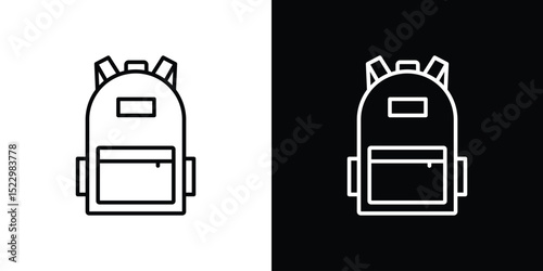 Backpack icon Graphic vector set for ui design