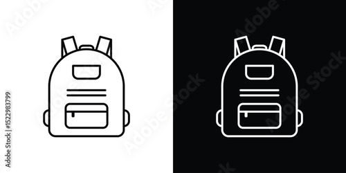 Backpack icon Graphic vector set for ui design