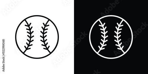 Baseball icon Graphic vector set for ui design