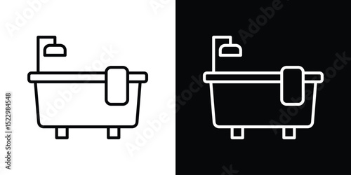 Bathroom icon Graphic vector set for ui design