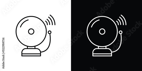 Bell school icon Graphic vector set for ui design