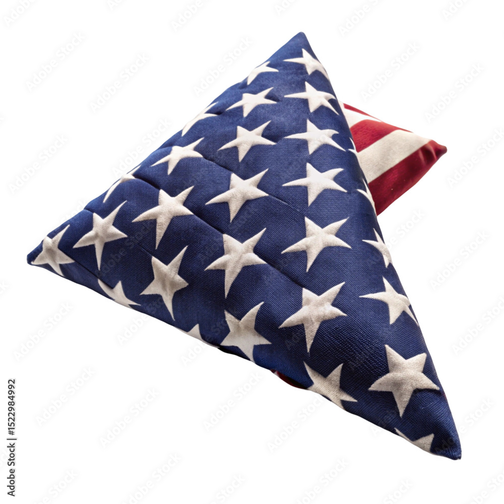 Obraz premium american flag on white background