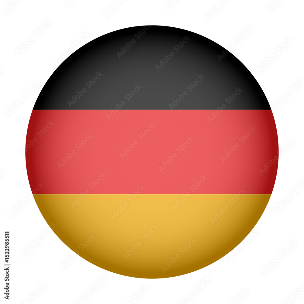 Naklejka premium Circular Icon Featuring Diverse European Country Flag