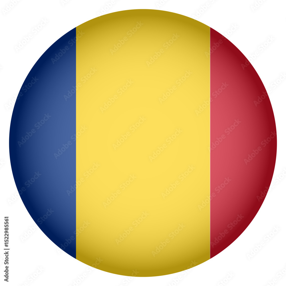 Fototapeta premium Circular Icon Featuring Diverse European Country Flag