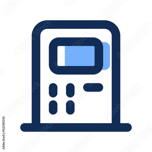 atm machine filled line icon