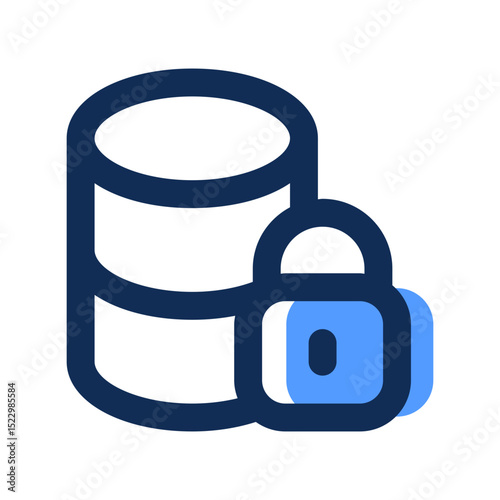 data encryption filled line icon