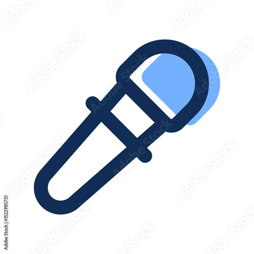 mic filled line icon