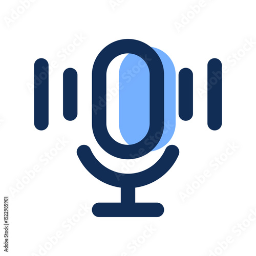 voice assistant filled line icon