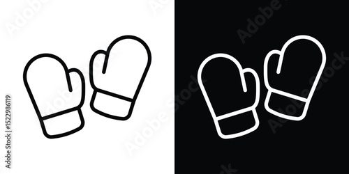Boxing glove icon Graphic vector set for ui design