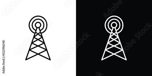 Broadcast icon Graphic vector set for ui design